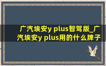 广汽埃安y plus智驾版_广汽埃安y plus用的什么牌子电池